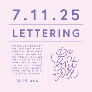 Workshop Lettering Anfänger