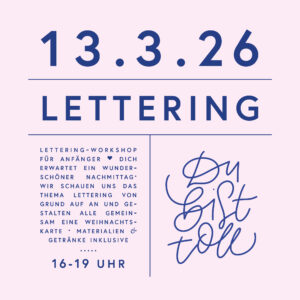 Workshop Lettering Anfänger